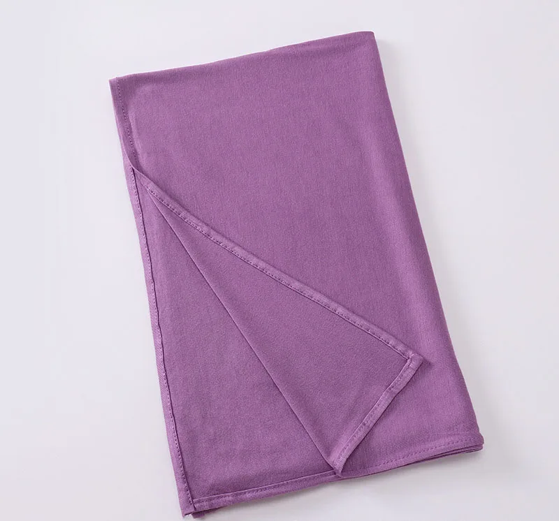Wholesale Muslim Hijab Scarf Solid Color Cotton Jersey Hijab