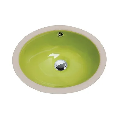
Grass Green Color Basin KD-25CBG Kids Washing Basin Color Bathroom Cabinet Sink 