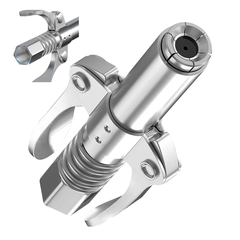 New Double-Handle Locking Pliers High Pressure Self-Locking Oil Nozzle Grease Gun Coupler Grease Gun Nozzle