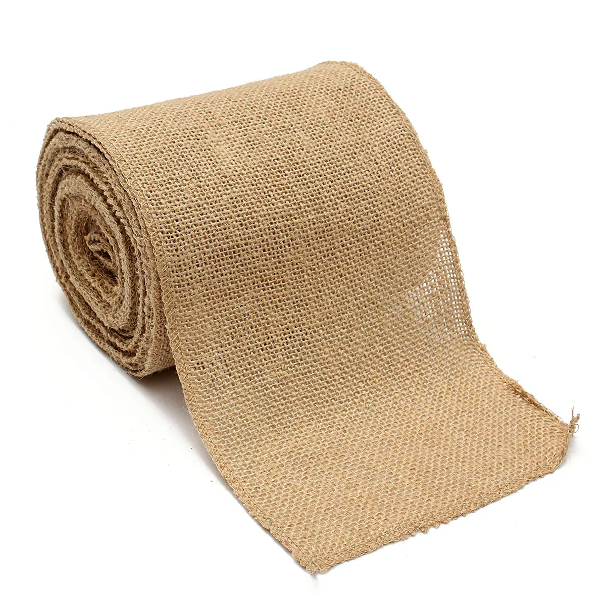 Wholesale Burlap Fabric Christmas 2 Inch Natural Mesh Jute Ribbon For Christmas Decor