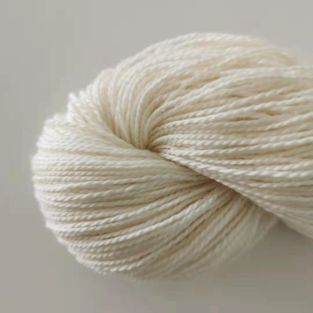 Lotus Yarns 100%Superwash Extrafine Merino Wool Yarn in Natural White Color For Hand Dye Worsted  Weight