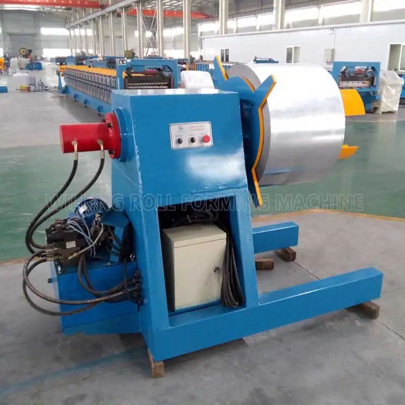 Automatic 5-10 Ton Hydraulic Uncoiler Manual Decoiler Roll Forming Machine Bearing Pump Gear Sheet Metal Coil Steel Strip Direct