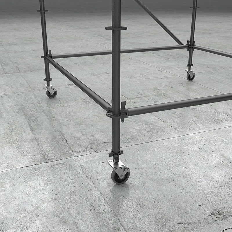 Scaffolding Adjustable Height Caster Wheel with Adjustable Leg