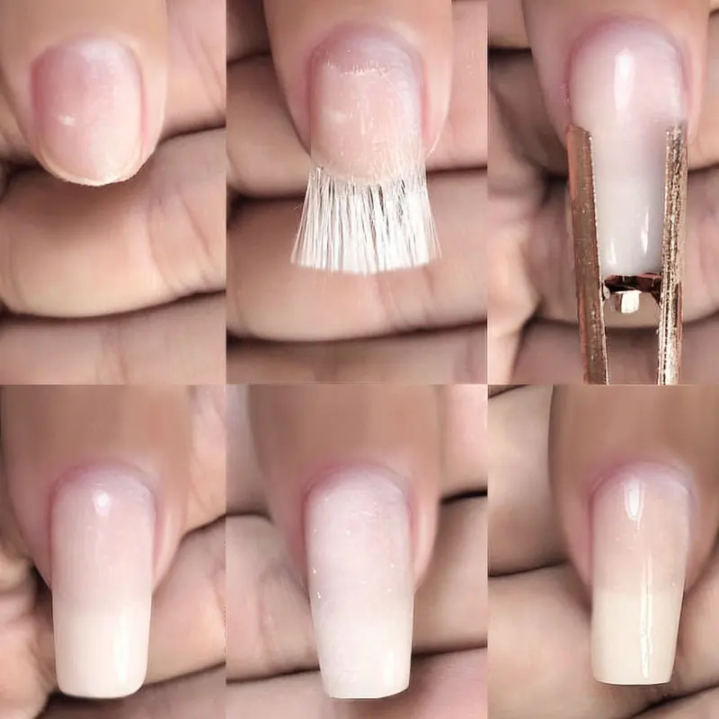 Replacing Nail Forms With Fibers Nail Art Extending Fibers Clear Color 5.5cm 10PCS/Bag Glass Fibers Reinforce Nail