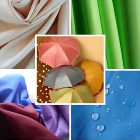 Silver Urethane Coated 190T Polyester Taffeta Tent Fabric Umbrella Fabric Cover Fabric