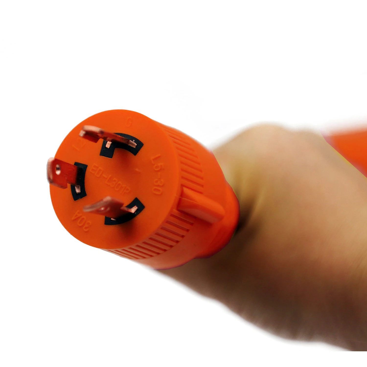 3Prong NEMA L5-30P 30 Amp Male to NEMA TT-30R 30 Amp Female Dogbone RV Adapter RV Electrical Converter Cord Generator Adapter