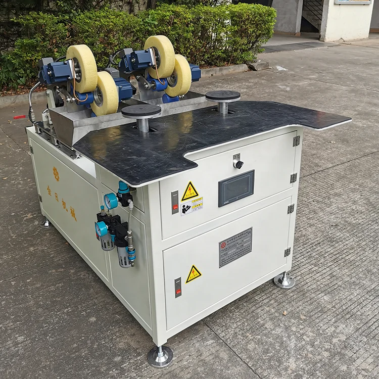 High Speed Automatic Edging Corner Making Polishing Double Station Ceramic Edge Polishing Machine For Mug Dish