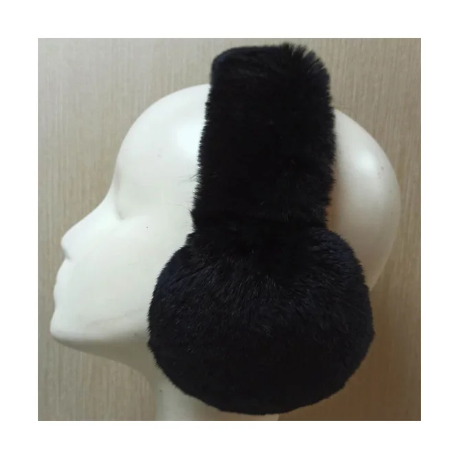 Professional Manufacture Cheap Black Warm Comfortable Winter Plush Earmuff