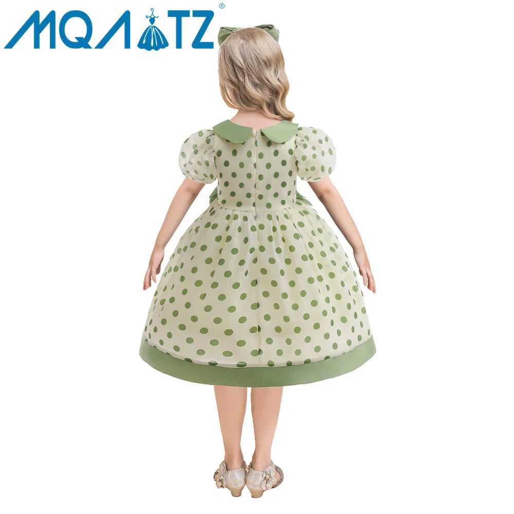 MQATZ Easter Princess Toddler Kid Child Girls Tutu Dress Party Wedding Birthday Dresses For Girl Pearl Bow Costumes