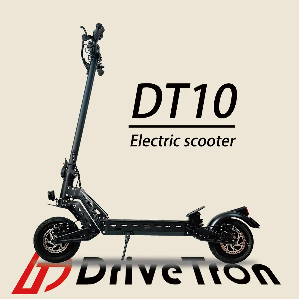 Factory Direct DriveTron IPX5 10 inch Tubeless Tire Long Range 70km High Speed 70km/h 3000W Electric Scooter