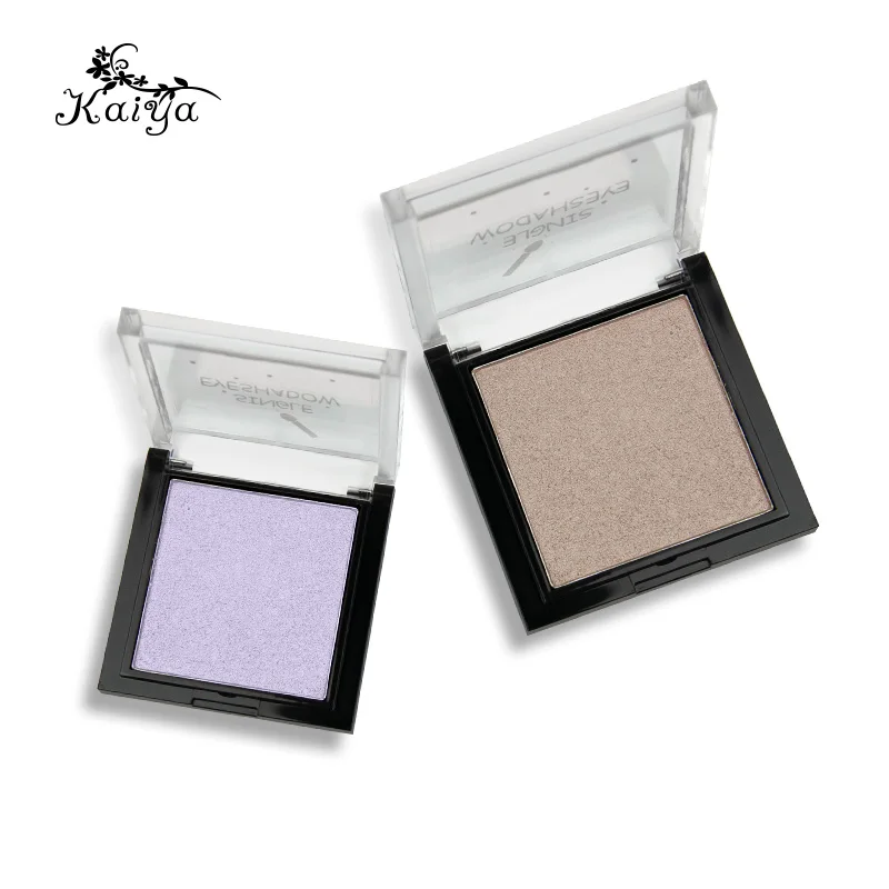 Custom Logo One Color Square Pan Organic Eyes Makeup Pressed Pearl Eye Shadow Pallet Matte Creamy Glitter Single Eyeshadow