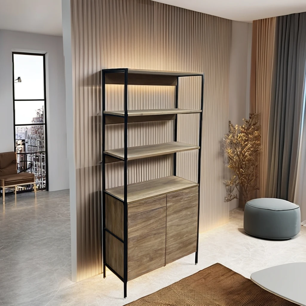 XZ-24797-bookshelf промышленная 2-дверная коммерческая мебель для домашнего офиса из нержавеющей стали металлический Боковой шкафчик витрина