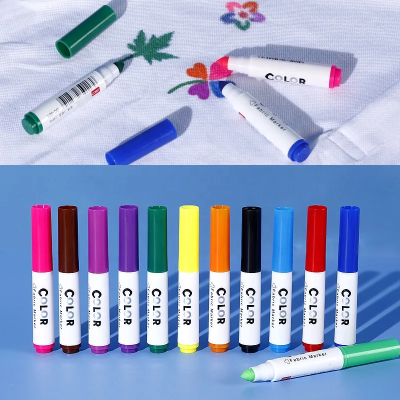OEM School Supplies wholesale waterproof washable fabric marker