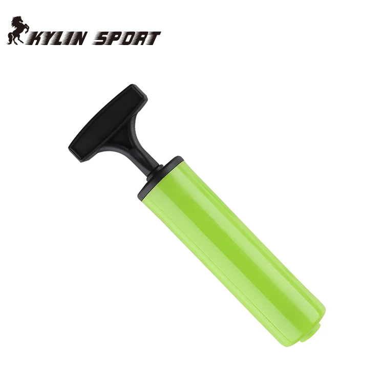 KylinSport portable plastic material green / black ball pump needle ball hand pump