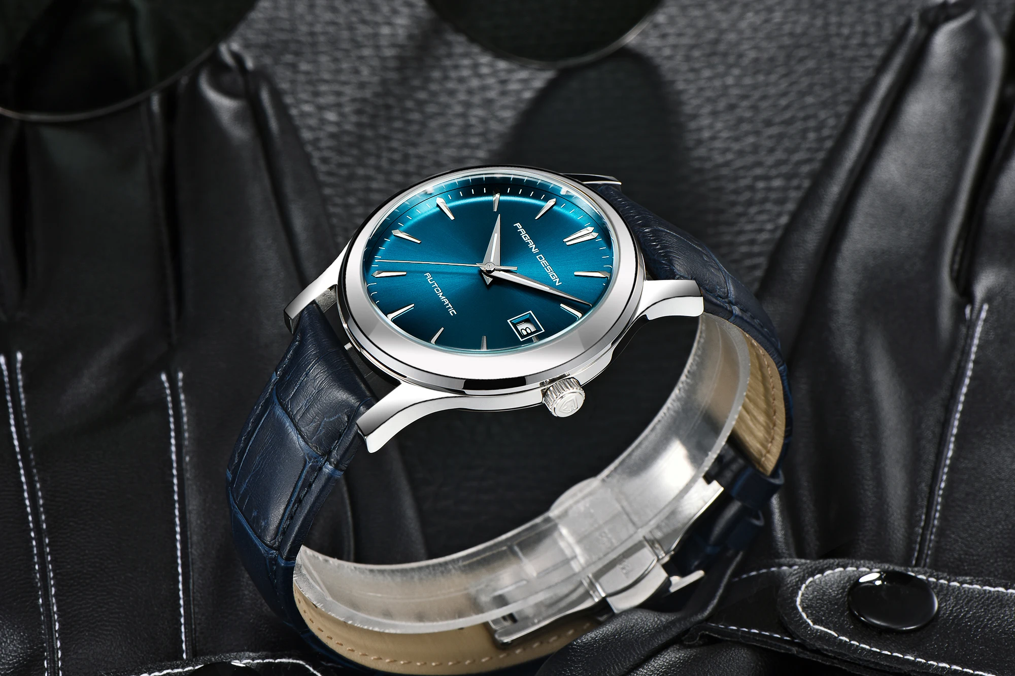 Custom logo horloge mans watch mechanical calendario fashion high-end 40mm big dial time watches men for luxury watches men