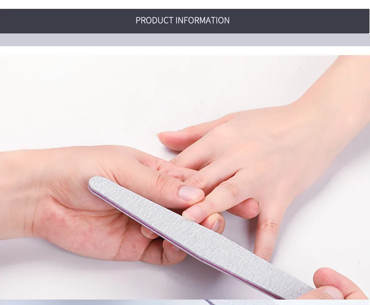Двусторонняя пилка для ногтей, 80/100/120/150/180/240/320 Грит