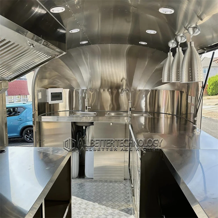 Fast Food Carts Ice Cream Truck Camper Van Restaurant Car Big HY Food Van Hot Dog Stand Electric Food Truck With Full Kitchen