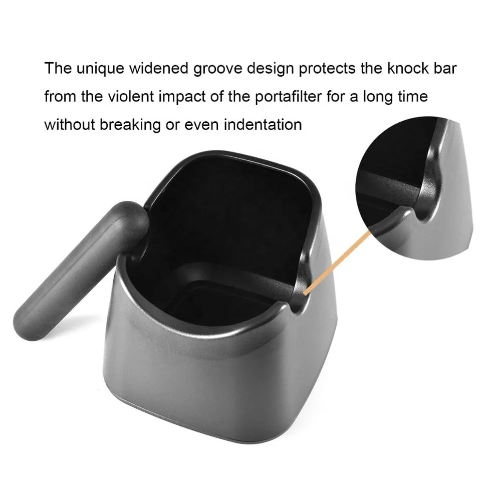 Coffee Accessories ABS Plastic Mini Knock Box Espresso Dump Bin Espresso Coffee Knock Box