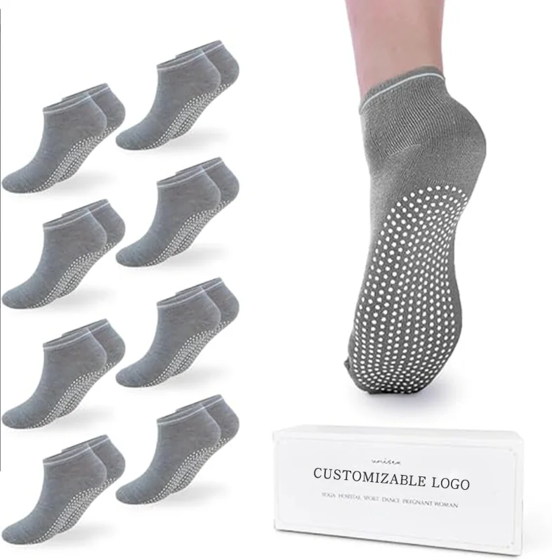 Однотонные носки для йоги пилатеса