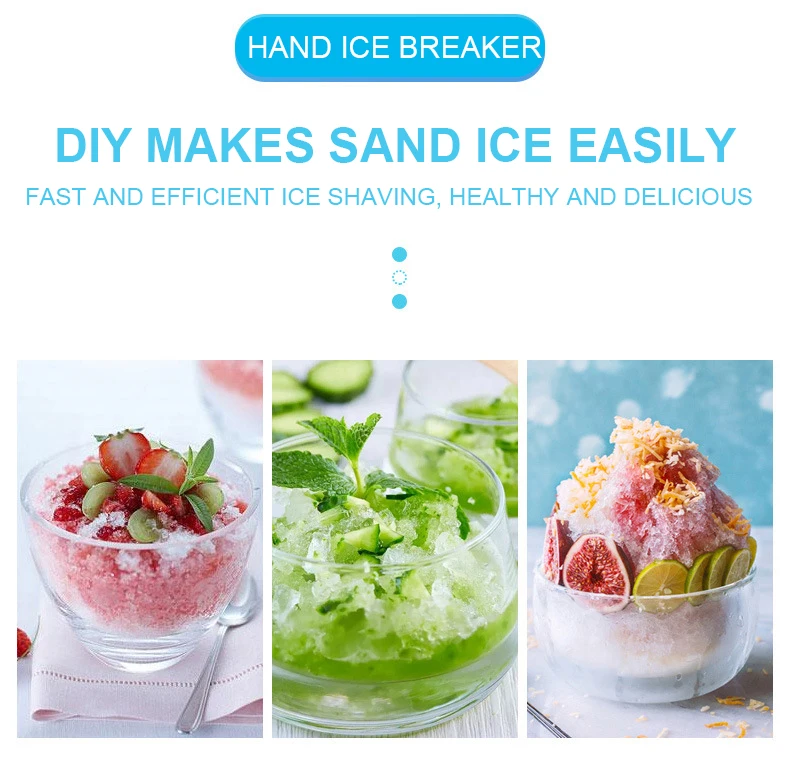 
Ice Shaver and Snow Cone Machine Premium Portable Ice Crusher and Shaved Ice Machine 