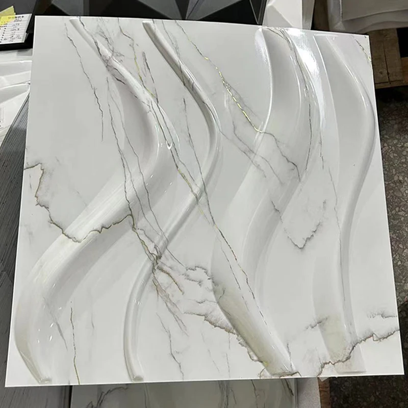 Interior decorpvc marble sheets coating marble 3d wall panels pvc wall sticker high quality waterproof