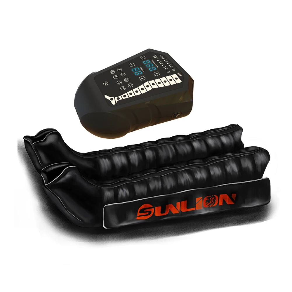 VU-IPC12B portable rechargeable air compression therapy system for rapid pneumatic recovery boots