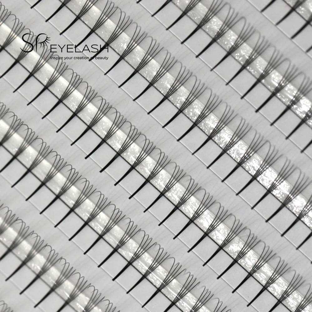 SP ресницы супер Темная материя черный Высококачественный готовый объемный веер для наращивания ресниц ручной работы узкие базовые вееры