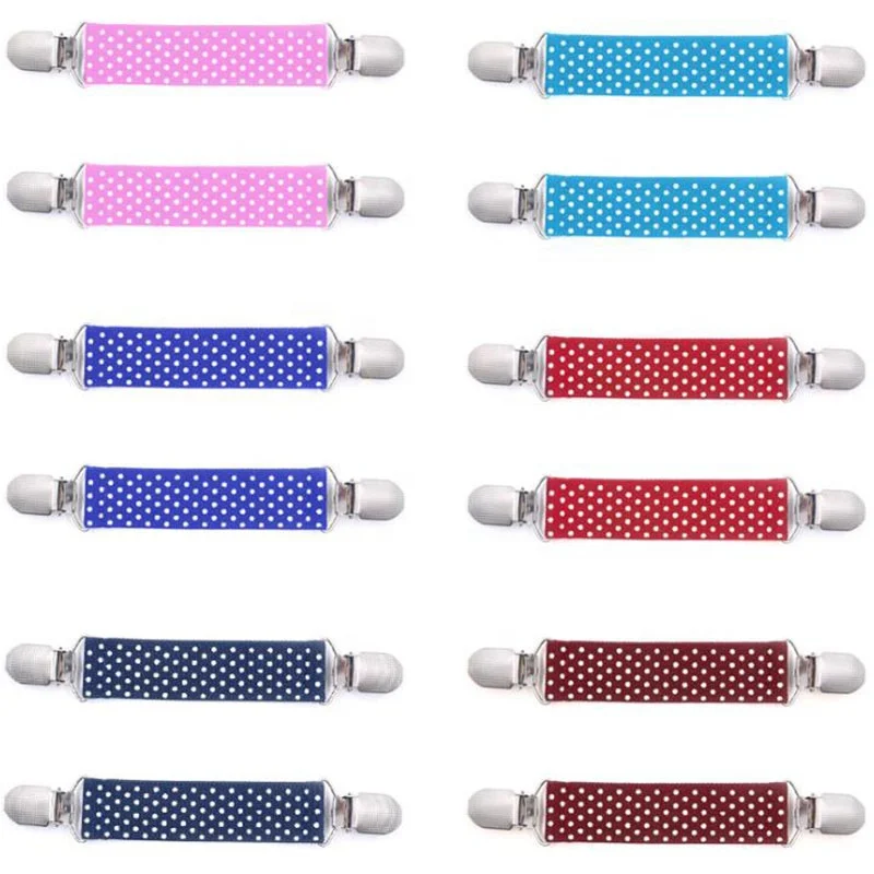 fashion custom dot design colorful mitten elastic clips for kids