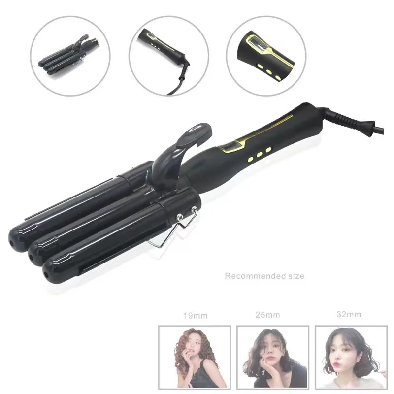 Hair Styling Tools 5 in 1 Interchangeable Curling Iron Hair Straightener Brush Rotating Ceramic Hair Curler Automatic