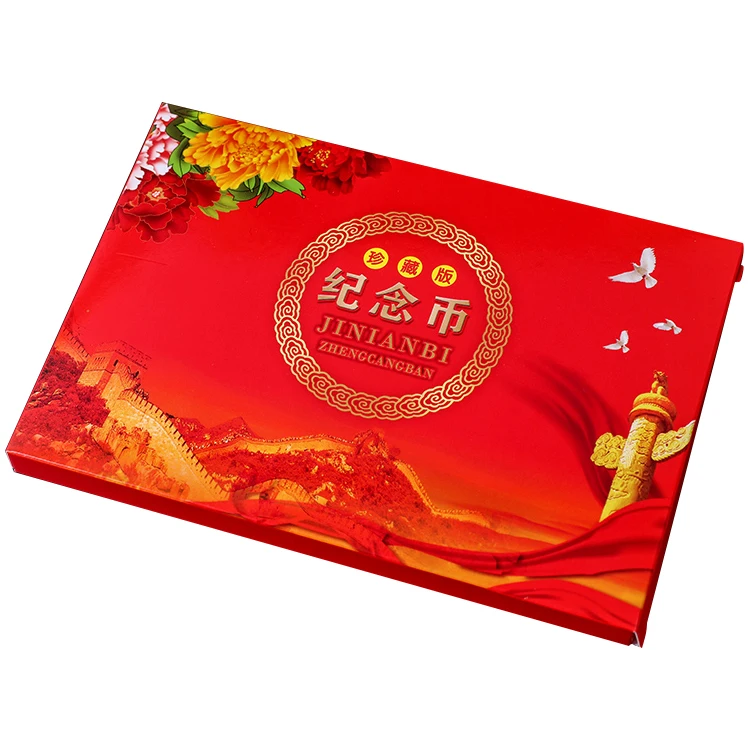 Made in China paper plastic commemorative coin display box of plastic to safe coins