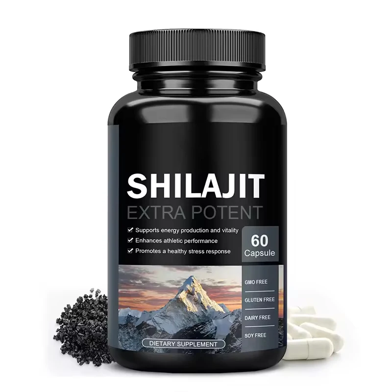 Biocaro Organic Premium Shilajit Pure Himalayan Shilajit Capsules with Ashwagandha Ginseng and More Fulvic Acid for Men/Women