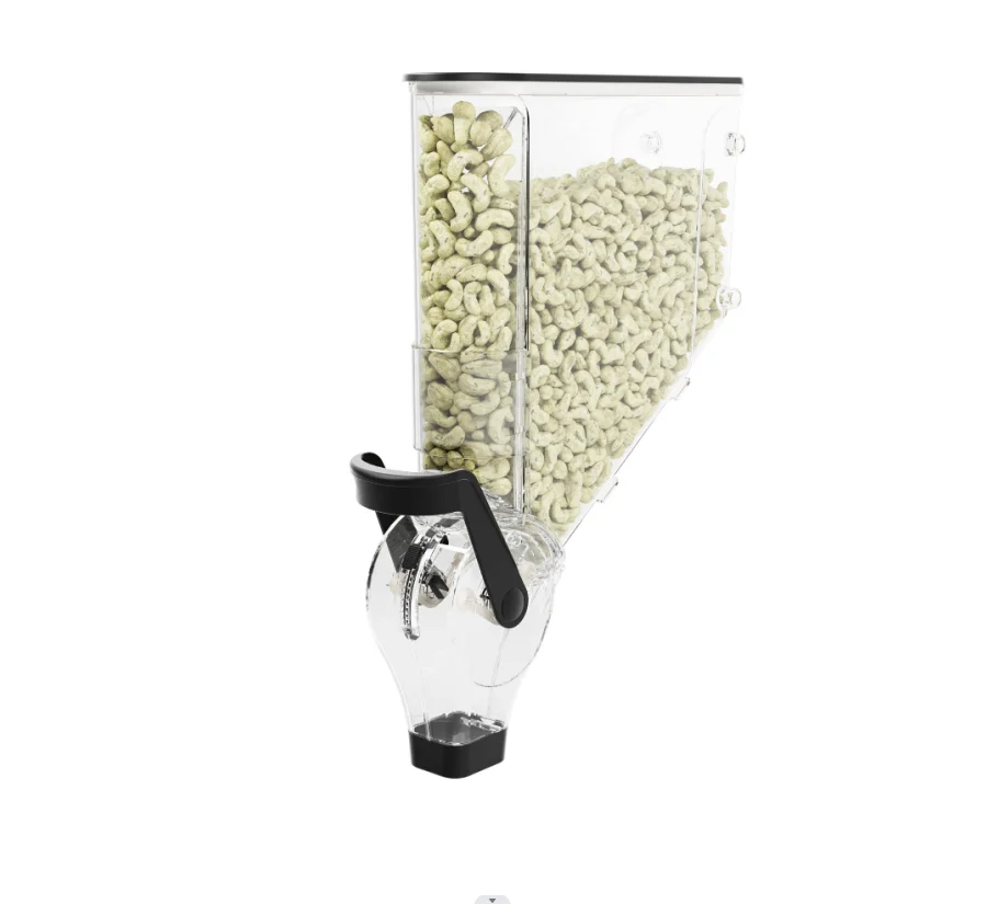 supermarket display plastic gravity bin dispensadores de granos grain dispenser for bulk foods