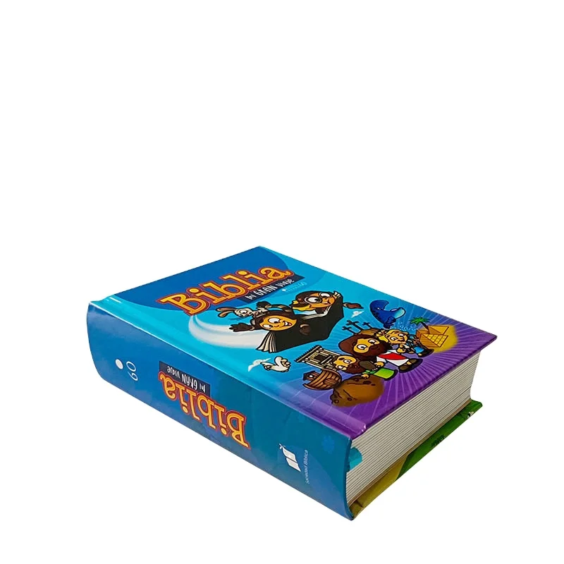New design custom  hardcover Spanish biblia Reina Valera 60 children bible printing with illustration
