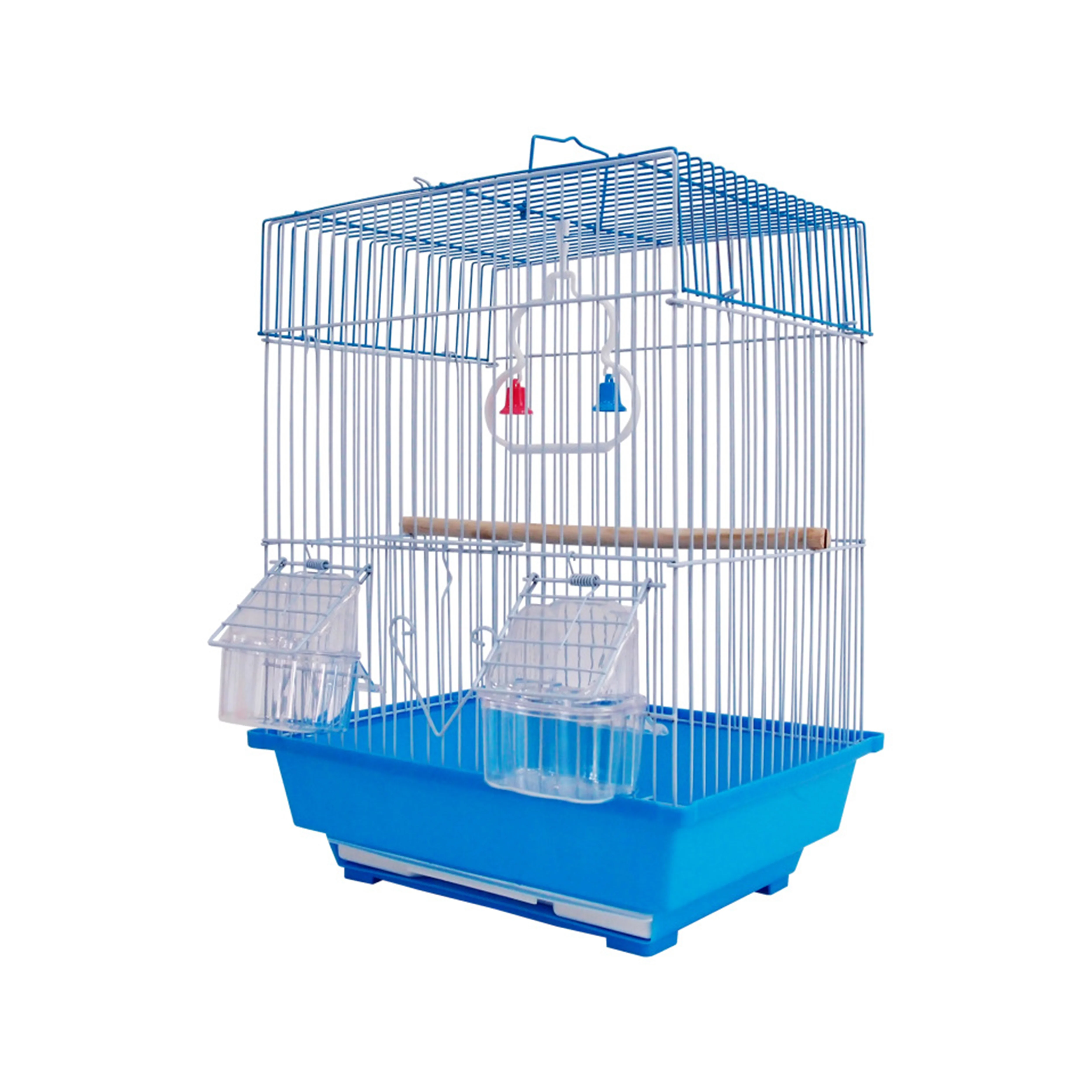 Easy to install and easy to clean plastic materials splash-proof parrot pet supplies factory bird cage