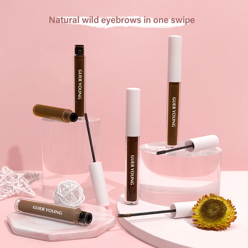 Private logo custom label eye brow freeeze  fix eyebrow gel vegan strong got to be applicator  tinted brow gel