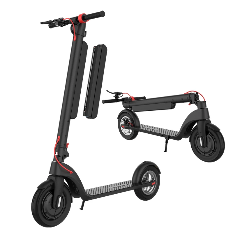 
hot sale Black OEM portable folding LCD display LED light X8 mobility electric scooter for adult 