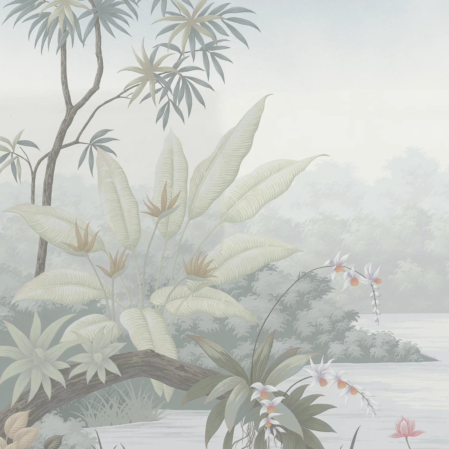 Пользовательские дизайнерские шелковые обои с рисунком сада, богатые узоры, диверсификация природного ландшафта, обои ручной росписи