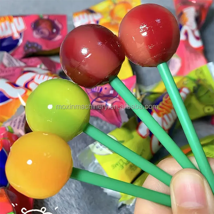 Moxin 3D lollipop Chocolate Sweet Make Cute Fruit Coconut Jelly Candy Mould Form Gummy Machine For Produce Candy