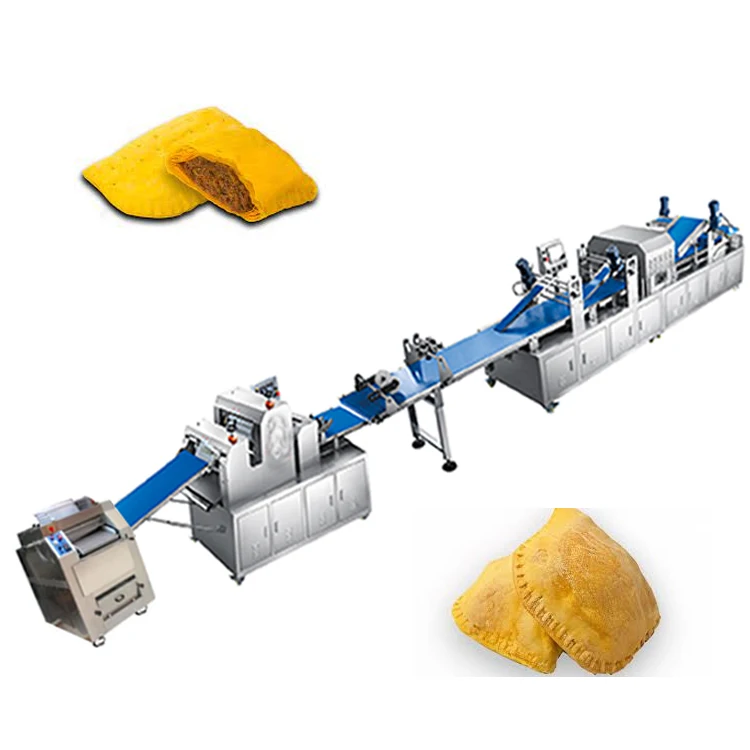 Automatic Complete Vegetable And Beef Empanadas Dumpling Samosa Empanada Production Line Machines