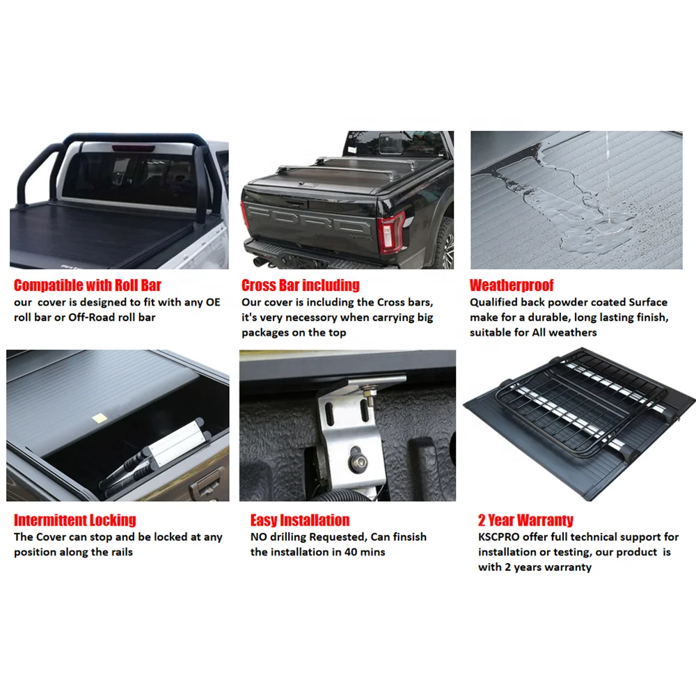 KSCPRO ELECTRIC ROLLER LID AUTOMATIC TONNEAU COVER FOR TOYOTA TACOMA