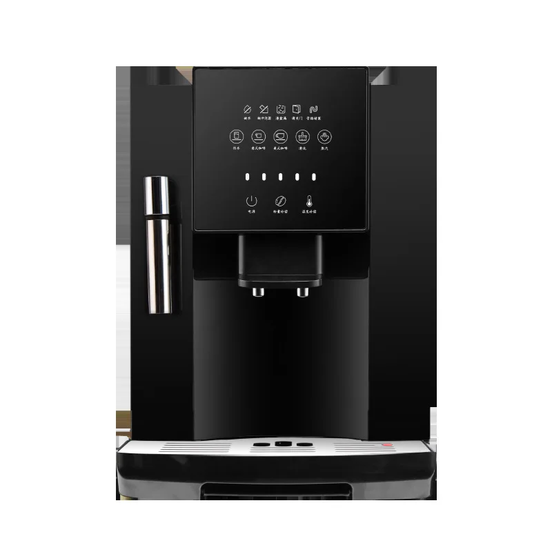 OUGUANXUAN wholesale price LED full touch screen automatic coffee machine electric home and office coffee maker with milk foam