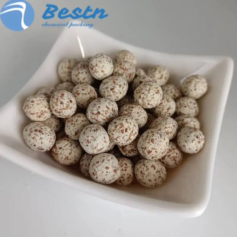Fish Tank Filter Media Bacteria House Ceramic Ring Bio Culture Balls Red Sand Hollow Quartz Ball for Water Purification
