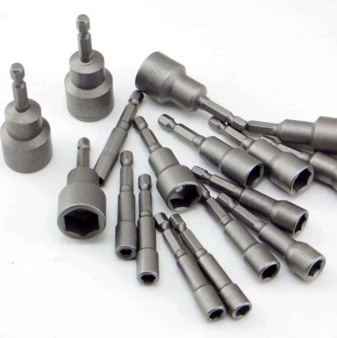 Inner and outer hexagonal wind screwdriver socket head extended electric drill screw machine wrench screwdriver head