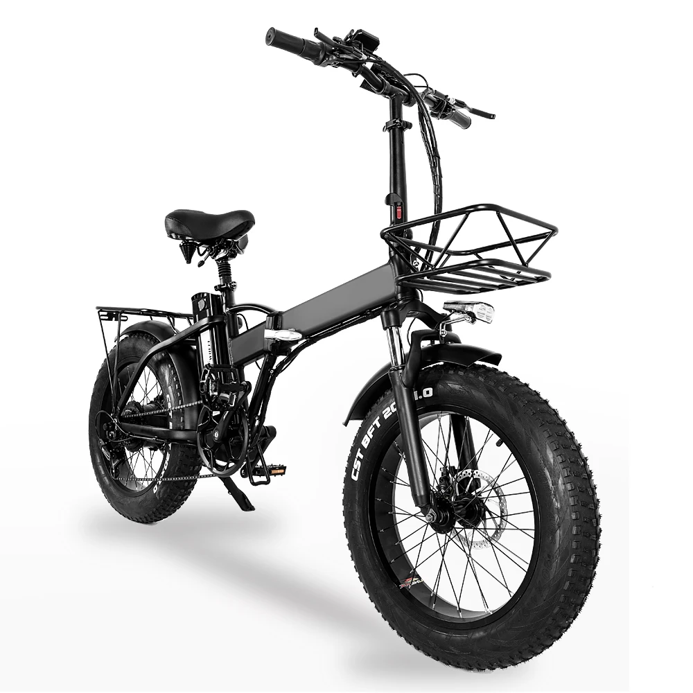 Free shipping fatbike GW20 removable 48v 15ah foldable 20 inch 750w electric bike eu warehouse