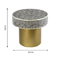 Mother of pearl inlay side table