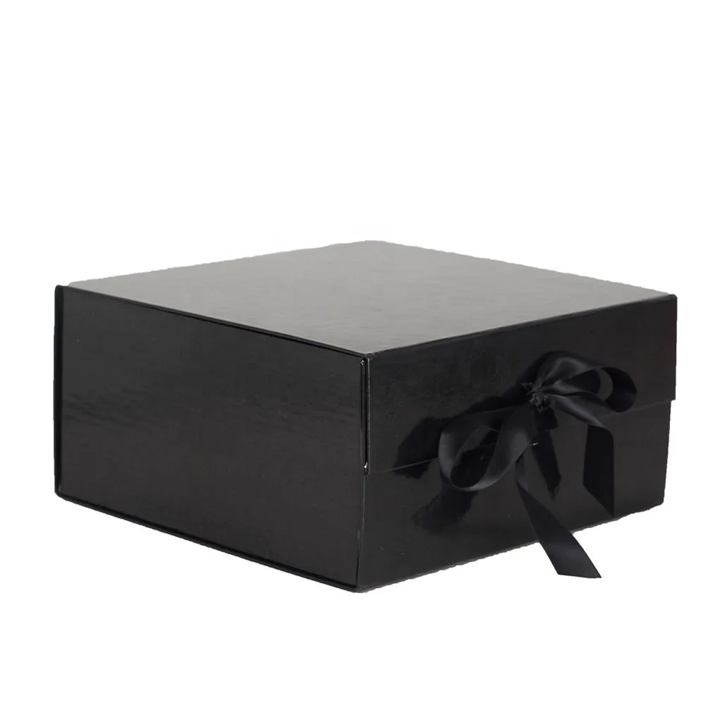 custom logo solid color gift and flowers product custom high end elegance white cardboard gift box