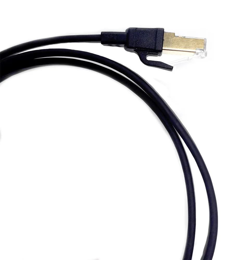 CAT8 Ethernet Cable Cat 8 Flat Patch Cable with RJ45 Connector 40Gbps 2000MHz Gigabit Ethernet LAN Cable