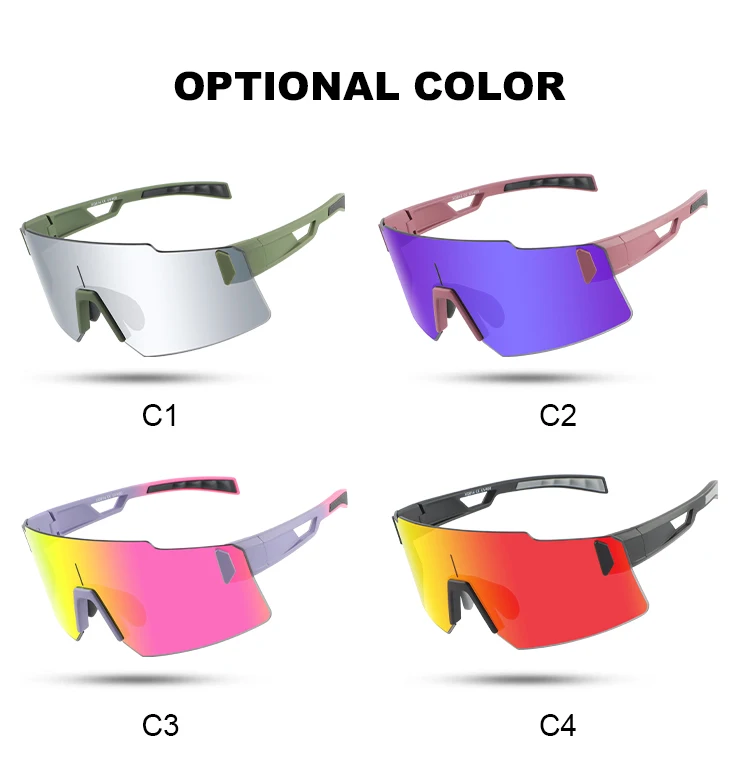 Frameless sunglasses TR90 frame  PC lens colorful Eye Sunglasses Adjustable nose running bicycle Glasses
