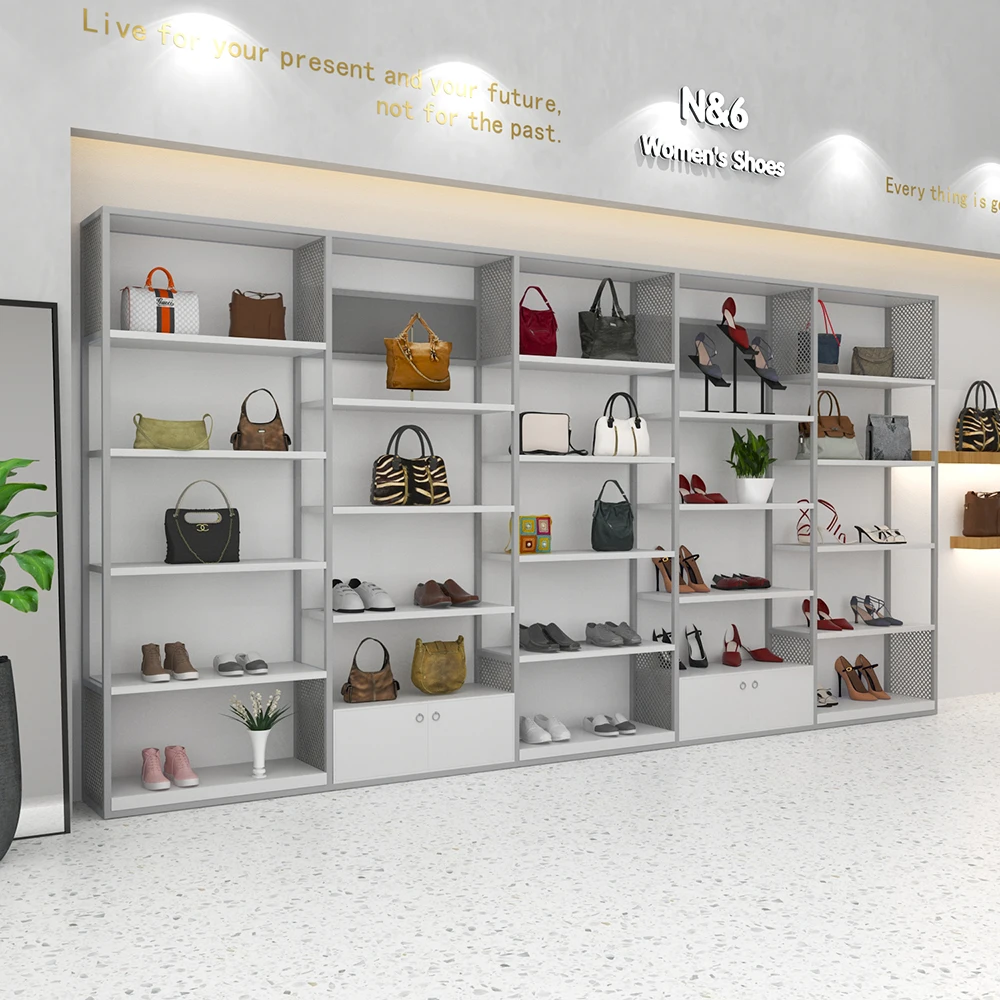 wooden supermarket shopping sunglasses cosmetic display shelf shoe store zipper bag handbags display storage holder racks stand