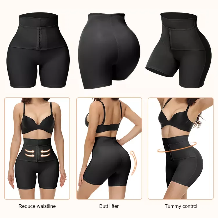 High Waisted Slimming Underwear Waist Trainer Butt Lift Breathable Tummy Control Body Shapers For Women